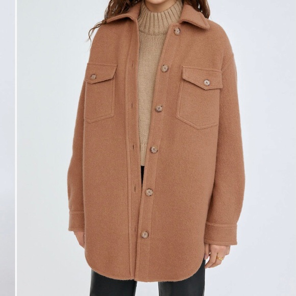 Aritzia Wilfred Free The Ganna Shirt Jacket NWOT - Picture 7 of 8